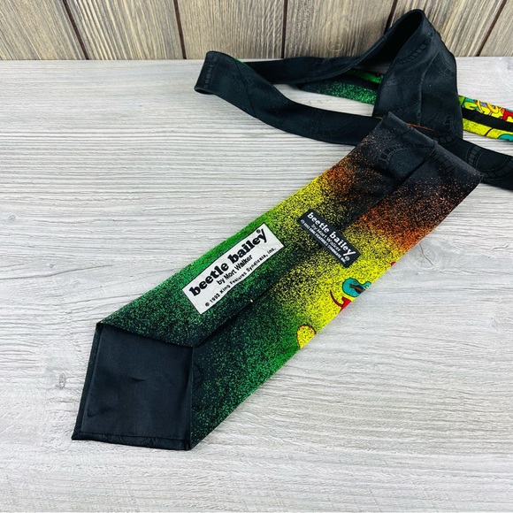 Beetle Bailey Cartoon Tie,By Mort Walker King Features Syndicate Necktie Vintage - Picture 13 of 16